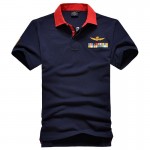 2016 aeronautica militare camisa masculina polo mens shirt Short sleeve shirts,high quality Air force one shark polos clothing