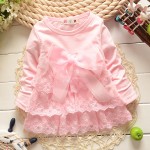 2016 autumn new born baby dress/soft and cute lace princess infant dress baby girls dres Baby clothes