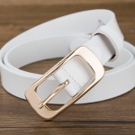 2016 fashion brand 100% genuine leather women belt metal pin buckle vintage belts for womens jeans high quality free shipping