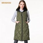 2016 free shipping winter vest women Quilting plus size Spliced PU down cotton hooded vintage waistcoat female outwear 3XL