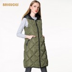 2016 free shipping winter vest women Quilting plus size Spliced PU down cotton hooded vintage waistcoat female outwear 3XL