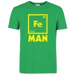 2016 funny FE MAN Iron Science Chemistry streetwear T-Shirt men t shirts tops tees top brand slim clothing pp crossfit