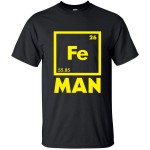 2016 funny FE MAN Iron Science Chemistry streetwear T-Shirt men t shirts tops tees top brand slim clothing pp crossfit