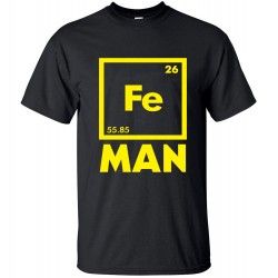 2016 funny FE MAN Iron Science Chemistry streetwear T-Shirt men t shirts tops tees top brand slim clothing pp crossfit