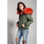 2016 new high fashion street women's winter jacket female worm bomber coat hooded large raccoon fur outerwear good quality