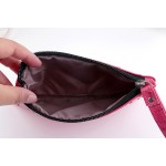 2016 new ostrich grain PU women clutch bag 18 * 10CM phone package change key cases