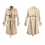 2016 new spring fashion/Casual women's Trench Coat long Outerwear loose clothes for lady good quality C0246
