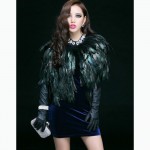 2016 new winter fur coat short paragraph feather vest waistcoat vest shawl high-grade natural feathers ,WPA-002