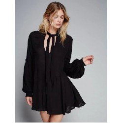2016 new women's clothing dress lantern sleeve elegant mini dresses pleated sweet boho style short dress loose casual chic dress