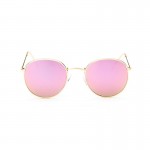 2016 retro round sunglasses women men brand designer sun glasses for women Alloy mirror sunglasses ray female oculos de sol