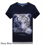 2016 summer Brand Clothing Men's animal T-Shirt tiger/Skull/gas monkey 3D Printed T-Shirts Men Funny Heavy metal Punk tee shirt 