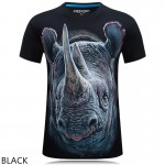 2016 summer Brand Clothing Men's animal T-Shirt tiger/Skull/gas monkey 3D Printed T-Shirts Men Funny Heavy metal Punk tee shirt 