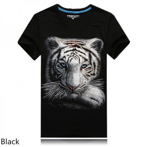 2016 summer Brand Clothing Men's animal T-Shirt tiger/Skull/gas monkey 3D Printed T-Shirts Men Funny Heavy metal Punk tee shirt 