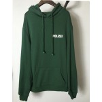 2016 sweatshirt oversized Green Polizei 16ss Embroidered hoodie with letters men women hiphop hoodies streetwear urban clothes