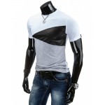 2016 this is me Summer Men T Shirt Casual Patchwork leather Cotton Tee Shirt Men Short Sleeve Slim Fit T-Shirt Men O-Neck Tees 