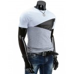 2016 this is me Summer Men T Shirt Casual Patchwork leather Cotton Tee Shirt Men Short Sleeve Slim Fit T-Shirt Men O-Neck Tees 