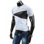 2016 this is me Summer Men T Shirt Casual Patchwork leather Cotton Tee Shirt Men Short Sleeve Slim Fit T-Shirt Men O-Neck Tees 
