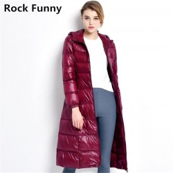 2016 winter women jacket 90% white duck down jacket coats fashion solid long sleeve hoodie parka women warm outwear snow parkas