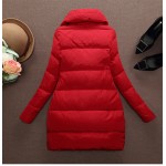 2016 women's slim coat thin spring autumn jacket coat women parka down outerwear medium-long plus size 3XL clothing