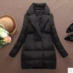 2016 women's slim coat thin spring autumn jacket coat women parka down outerwear medium-long plus size 3XL clothing