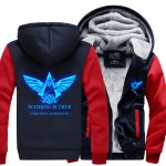 2016New Winter Fashion Luminous pattern Assassin Creed Hoodie Zipper Sweatshirt Ticken Cool Hoodies Men USA EU size Plus size