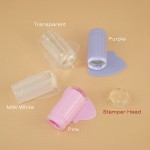 2017  New 2.8CM Transparent Stamp Nail Art Plastic Plate Clear Jelly Stamper Scraper Tool Set Manicure Polish Stamp Image  Kit