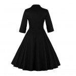 2017 50s Vintage Christmas Dress for Women Elegant Autumn Patchwork Dress Casual Evening Party Swing Plus Size Dress Vestidos