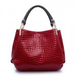 2017 Alligator Leather Women Handbag Bolsas De Couro Fashion Famous Brands Shoulder Bag Black Bag Ladies Bolsas Femininas Sac