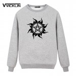 2017 American TV series supernatural long sleeves cotton printed Fleece Hoodies Sweatshirt men casual loose clothes plus size