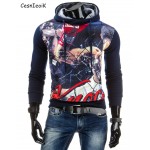 2017 Autumn  Men Hoodies Jacket Brand Clothing Fashion Hoodies Man Casual Slim Hoody Sweatshirt 3D Print