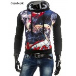 2017 Autumn  Men Hoodies Jacket Brand Clothing Fashion Hoodies Man Casual Slim Hoody Sweatshirt 3D Print