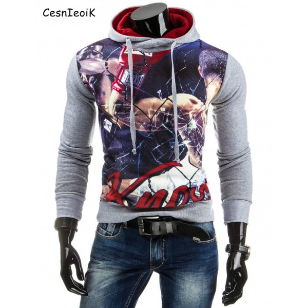 2017 Autumn  Men Hoodies Jacket Brand Clothing Fashion Hoodies Man Casual Slim Hoody Sweatshirt 3D Print