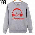 2017 Autumn and winter New Men's Hoodies Novelty Trance Headphones Classic Clothes Cotton  Men Hoodies Plus Size