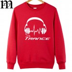 2017 Autumn and winter New Men's Hoodies Novelty Trance Headphones Classic Clothes Cotton  Men Hoodies Plus Size