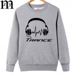 2017 Autumn and winter New Men's Hoodies Novelty Trance Headphones Classic Clothes Cotton  Men Hoodies Plus Size