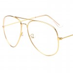 2017 Brand Clear Glasses Women Classic Optics Glasses Aviation Alloy Frame Transparent Lens Glasses Men Sunglasses Female Oculos
