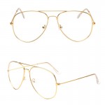 2017 Brand Clear Glasses Women Classic Optics Glasses Aviation Alloy Frame Transparent Lens Glasses Men Sunglasses Female Oculos
