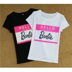 2017 Brand New Summer Fashion clothes for women Barbie Letter Print Harajuku kawaii t shirt women's T-Shirts camisetas