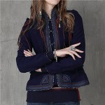 2017 Brand Winter Coat Women Vintage Ethnic Embroidery Warm Basic Jackets Casual Elegant Tunic Jacket Coat Female #C27