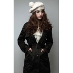 2017 Coats Winter Women's Warm Jacket Faux fur lining fur Hoodies Thermal Long Coat Outwear Cotton Clothes Parkas Free Shipping