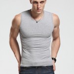 2017 Cotton Big Size Summer men clothing Tank Tops Black White Gray Singlets Sleeveless fitness men vest Bodybuilding t shirt