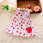 2017 Cute Vestido infantil Baby Girl Dress Cotton Regular Sleeveless A-Line Dresses Casual Clothing Minin Princess 0-24 Months