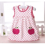 2017 Cute Vestido infantil Baby Girl Dress Cotton Regular Sleeveless A-Line Dresses Casual Clothing Minin Princess 0-24 Months