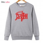 2017 DEATH Hoodies  ROCK BAND HEAVY METAL Hoodies  Men  Casual Round Neck  Novelty Funny  Man's Clothing Hoodies & Sweatshirts