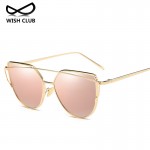 2017 Fashion Brand Cat Eye Sunglasses For Women Glasses Men Mirror Sun Glasses Female Glasses Gold Frame Sunglasses Oculos Gafas