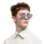 2017 Fashion Brand Cat Eye Sunglasses For Women Glasses Men Mirror Sun Glasses Female Glasses Gold Frame Sunglasses Oculos Gafas