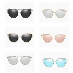 2017 Fashion Brand Cat Eye Sunglasses For Women Glasses Men Mirror Sun Glasses Female Glasses Gold Frame Sunglasses Oculos Gafas