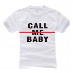 2017 Fashion New T Shirt Women Korean Clothes White Black Short Sleeve Print Name Letter Ladies Tops CALL ME BABY