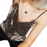 2017 Fashion Sexy Women Cami Top Velvet Spaghetti Strap Tops Plunging V-Neck Solid Sleeveless Casual Vest Pink/Coffee Camiseta