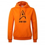 2017 Fashion Star Trek Print Thick Sweatshirt For Men 550GM2 Candy Color Cartoon movie Print Fleece Hoodies Mens Pullover